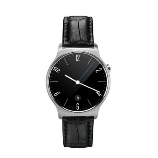 GW01 Smart Watch Heart Rate Monitor Pedometer Round Dial Bluetooth Silver