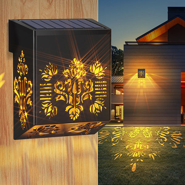 Garden Atmosphere Lights Front Door New LED Step Post Waterproof Solar Outdoor Landscape Decorative Lamp Patio
