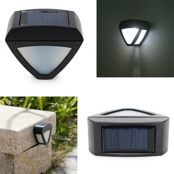Garden Solar Power LED Light Outdoor Courtyard Waterproof Aisle Lamp Black