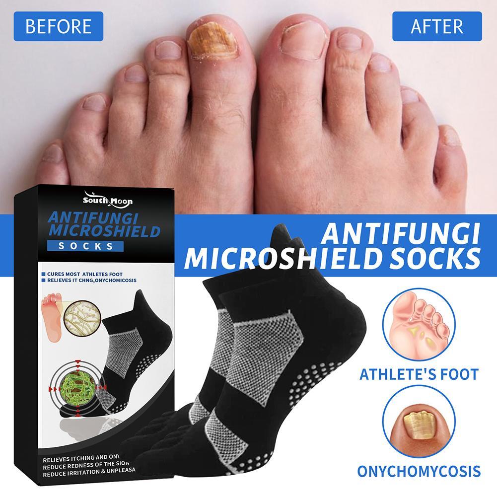 German AntiFungi MicroShield Socks Comfortable Foot Support Ankle Compression Socks Achilles Tendonitis Brace