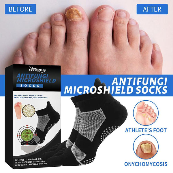 German AntiFungi MicroShield Socks Comfortable Foot Support Ankle Compression Socks Achilles Tendonitis Brace