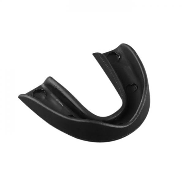 Gum Shield Teeth Protector Mouth Guard Piece for Basketball Boxing Taekwondo Clear Black