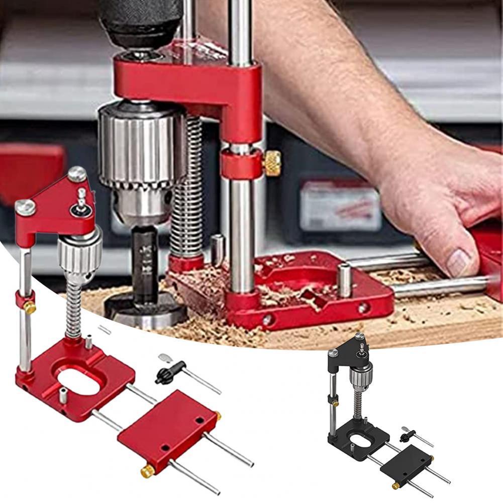Woodworking Drill Locator Convenient Labor Saving Alloy Steel Woodworking Drilling Template Guide Precise Positioning Tools