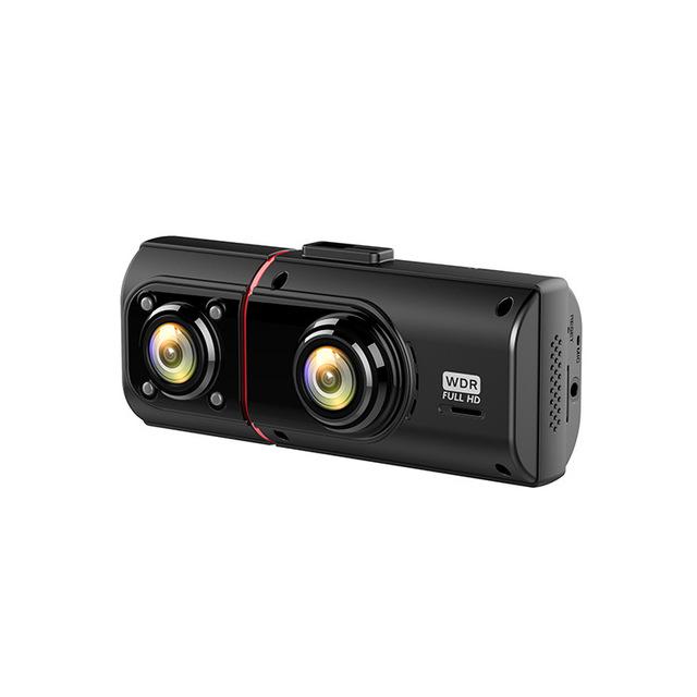 Rotatable Dual-Lens car driving recorder 170° wide-angle full HD 1080P video recorder with GPS
