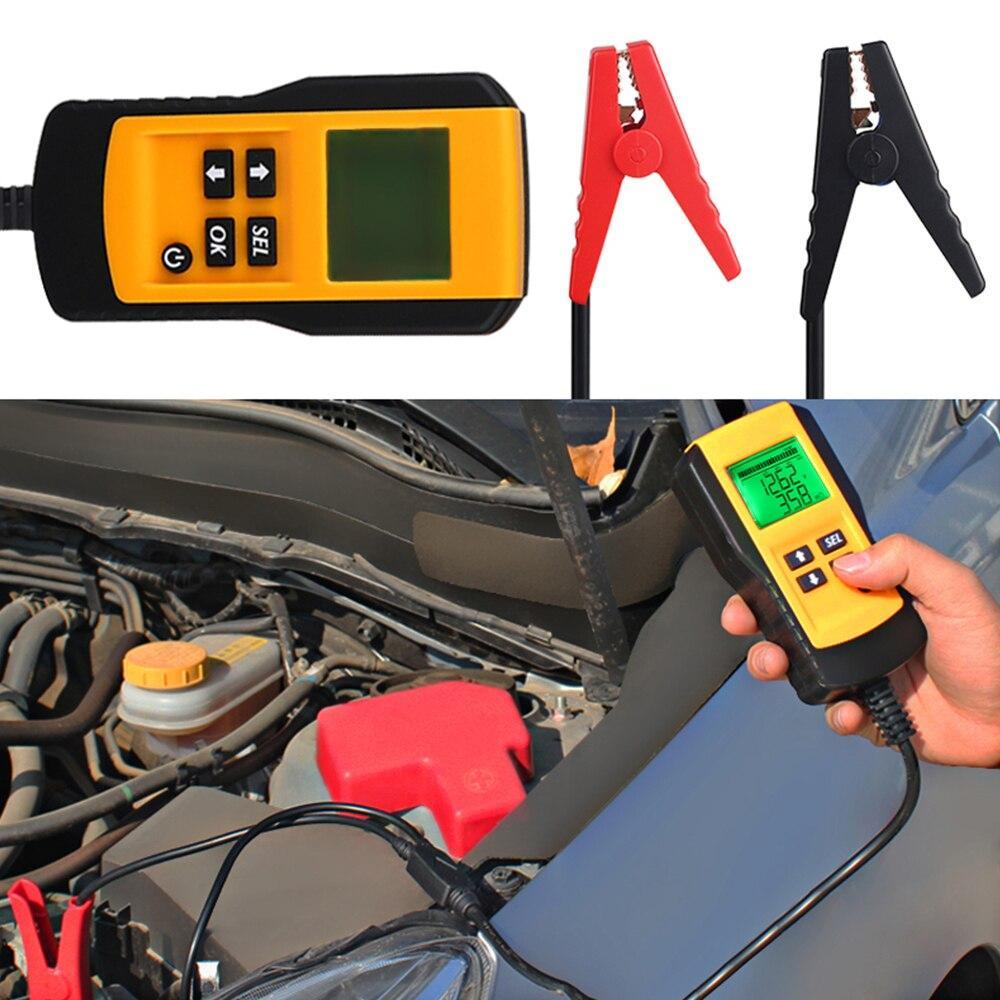 Digital 12V Car Battery Tester Vehicle Car LCD Battery Test Analyzer Auto System Analyzer Voltage ohm CCA Test Diagnostic Tools