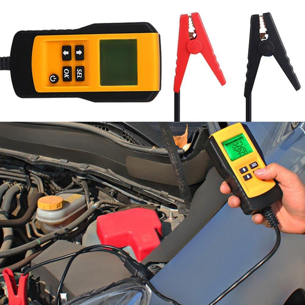 Digital 12V Car Battery Tester Vehicle Car LCD Battery Test Analyzer Auto System Analyzer Voltage ohm CCA Test Diagnostic Tools
