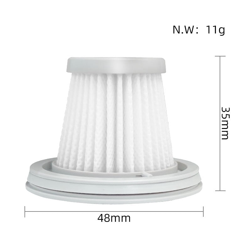 5pcs Handheld Vacuum Cleaner Filter Accessories size (48mm-50mm) x 35mm