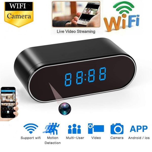 HD Clock WiFi Camera Mini IP home security Camcorder P2P Night Vision Alarm Motion Remote Smart CCTV Camera IP Hotspot Cam Espia