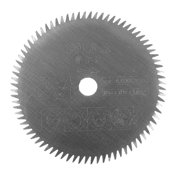 HILDA 10mm 80 Teeth HSS Saw Blade Cutting Disc for Plastic Acrylic Board