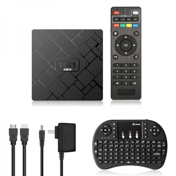 HK1 Mini Android 8.1 4K HD Wifi 2GB 16GB Smart TV BOX with i8 Wireless Mini Keyboard - US Plug