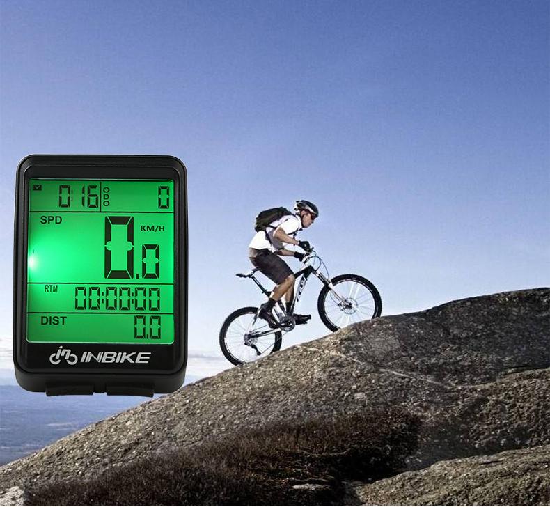 INBIKE Waterproof Bicycle Computer Wireless And Wired MTB Bike Cycling Odometer Stopwatch Speedometer Watch LED Digital Rate