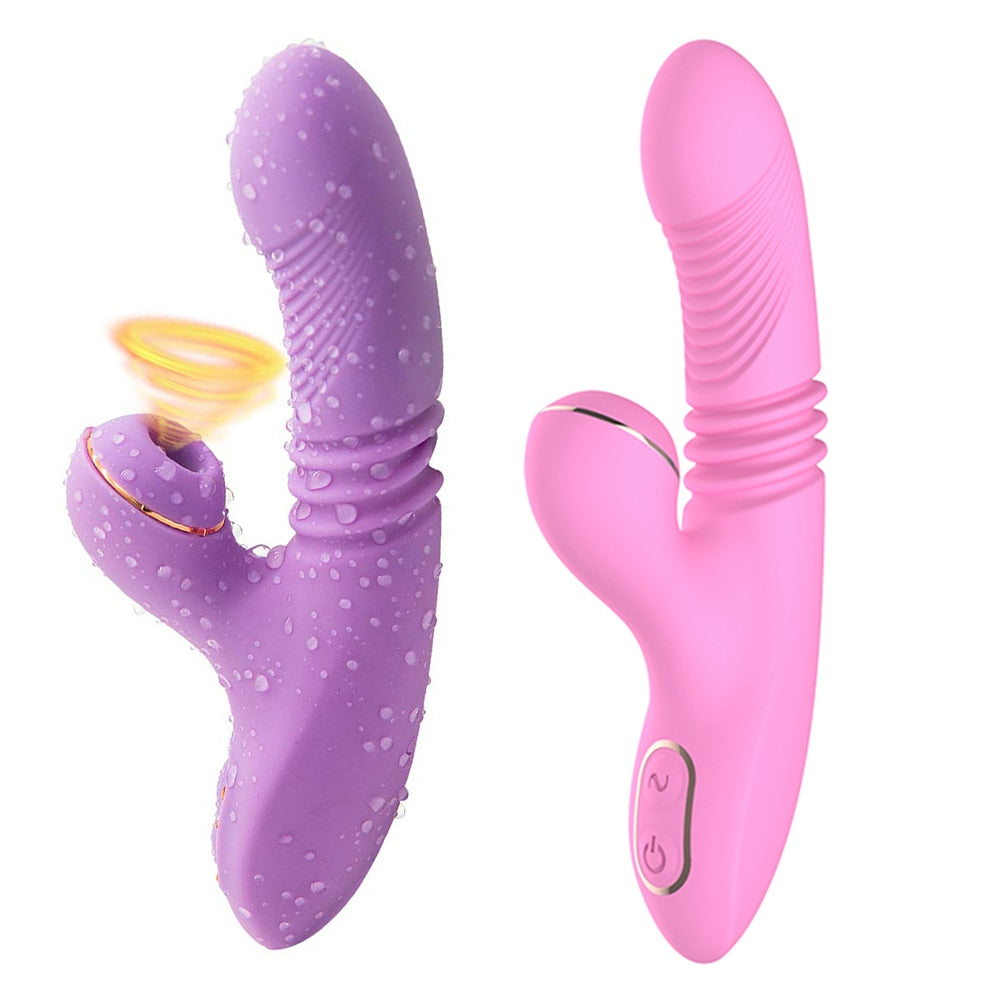 2 In 1 Vibrators for Women Point G Clitoris Female Womanizer Clitoris Suction Clit Sucker Nipple Vibrator