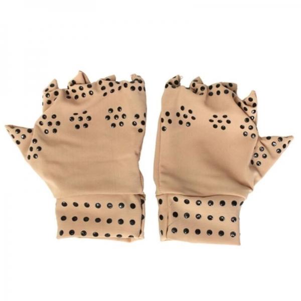 Half Finger Magnetic Joint Glove Hand Support Pain Relief Arthritis Compression