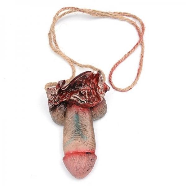 Halloween Prop Decoration Scary Horror Bloody False Latex Dick - #02