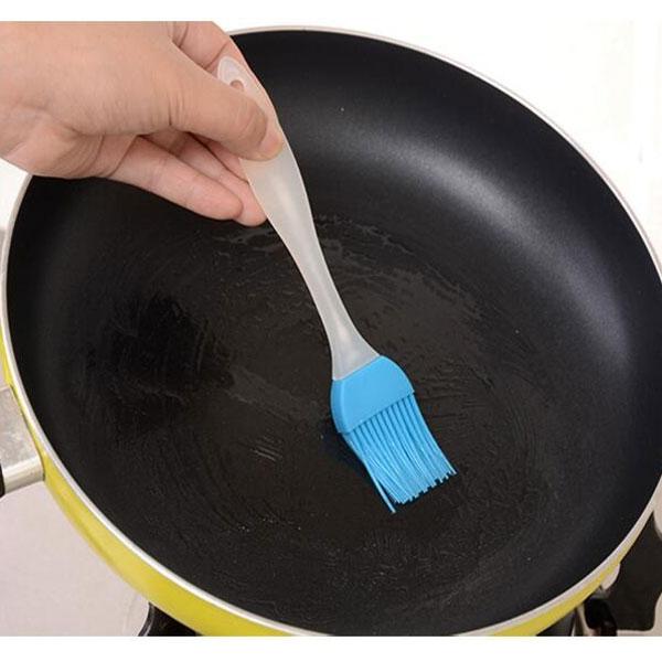 Heat Resisting Silicone Oil Brush BBQ Baking Cooking Brush - Blue