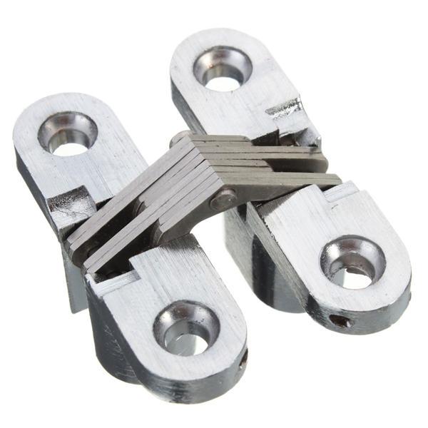 Hidden Hinge Stainless Steel Invisible Hinges Wooden Box Folding Door - 45mm