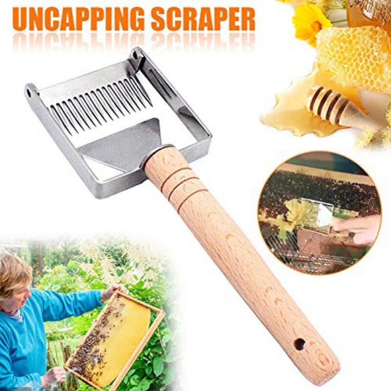 Home Garden Beekeeping Hold Scraper Honey Uncapping Fork Tools Easy Accessory Beekeeping Steel Stainless Professional