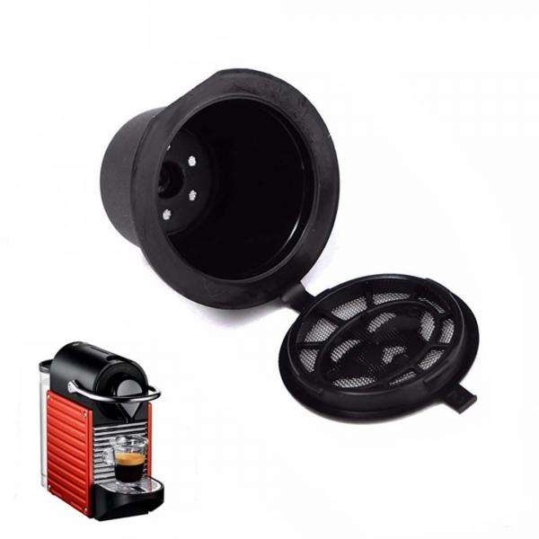 Home Kitchen Refillable Coffee Capsule Cup Reusable Refilling Filter for Nespresso Machine