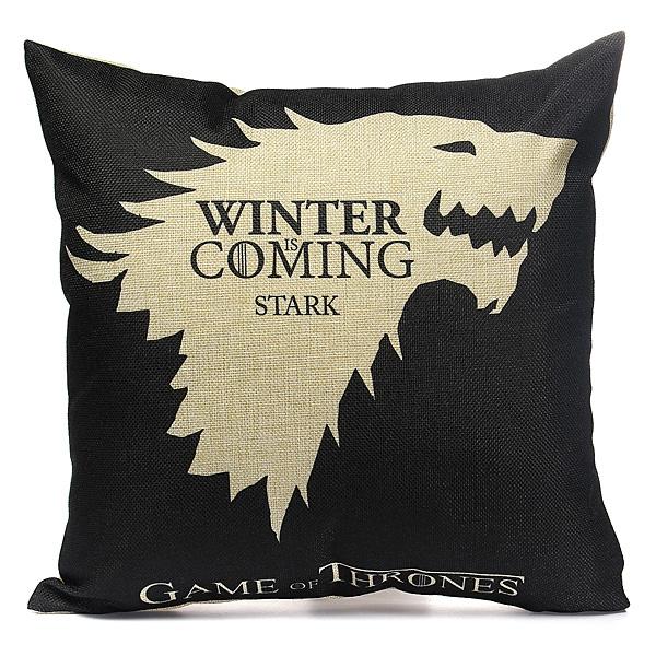 Honana WX-118 Thrones Games Pillow Case Throw Car Sofa Seat Cushion Cover - House Start Black Printed