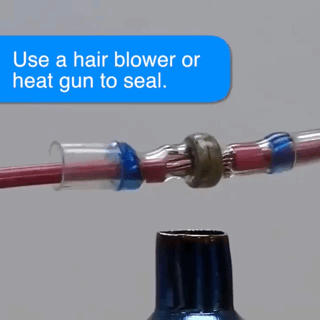 250Pcs Practical Electrical Pressure-Free Solder Ring Heat Shrinkable Tube Waterproof Quick Connection Terminal Protection Butt Connection