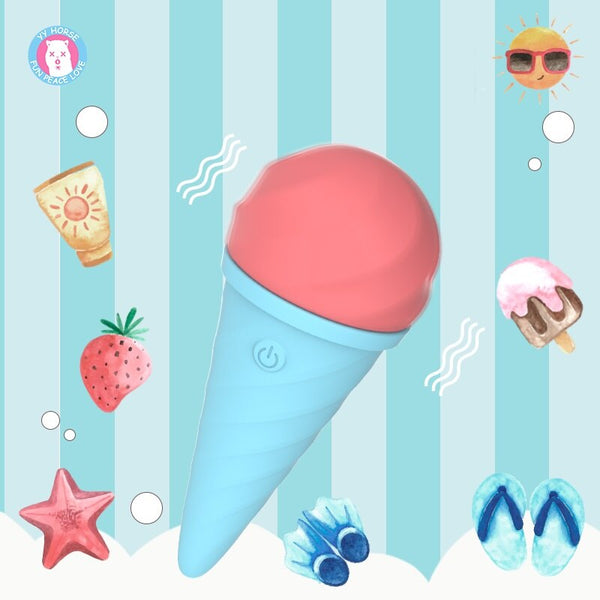 Ice Cream AV Stick Vibrator Mini Massager Female Erotic Masturbation Device Vagina G Point Stimulator Sex Toy