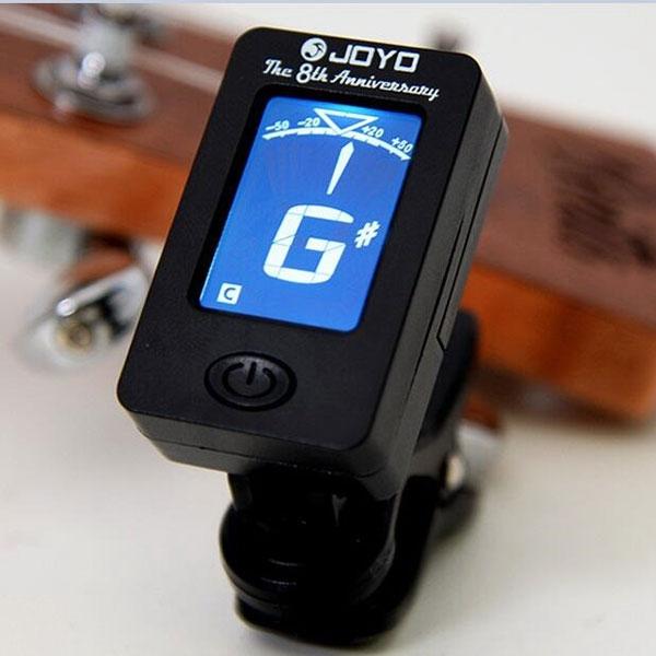 JOYO JT-01 Clip-on LCD 360-Degree Rotation Chromatic Digital Guitar Tuner for Bass Ukulele Violin