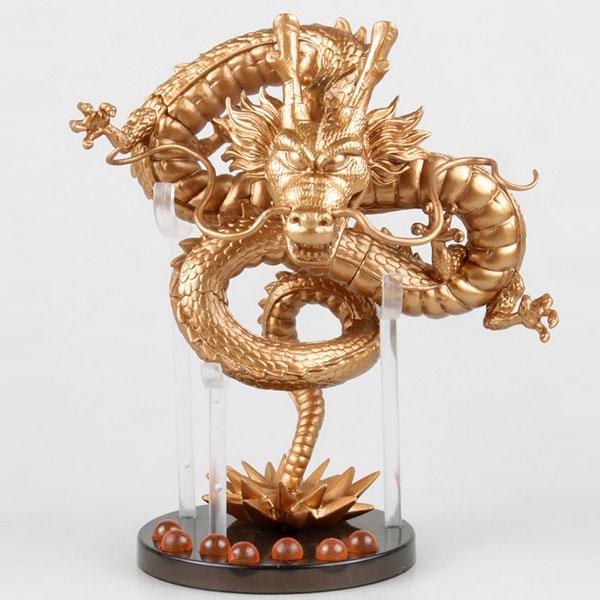 Japanese Anime Dragon Ball Model Toy Miniature World Collectable Shenron PVC Action Figure Golden