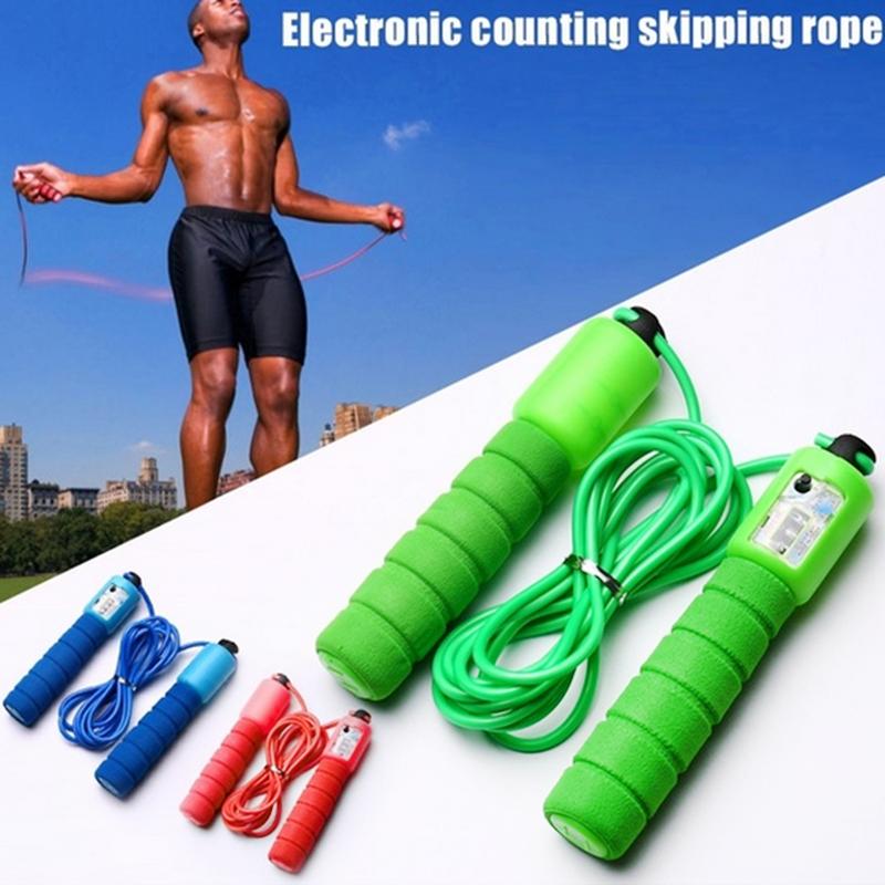 Jump Ropes with Professional Sponge Counting Sports Fitness Jump Skip Rope Skipping