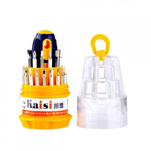Kaisi 31-In-1 Precision Screwdriver Set Mobile Cell Hand Repair Tool Kit Hex Triangle Screw Driver Bit Multi Tool