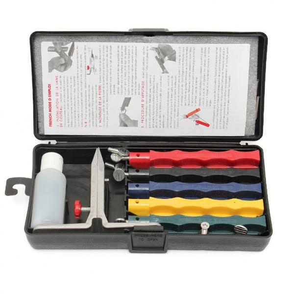 Knife Sharpener Professional Kitchen Sharpening System Fix-angle 5 Stone Version