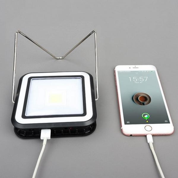 LED + COB 350LM Portable Outdoor Solar Camping Light USB Charging  Mobile Phone LED Emergency Flashlight