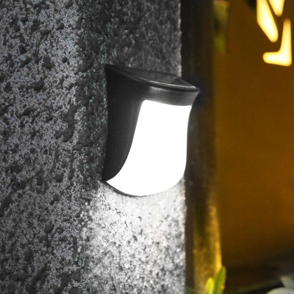 LED Solar Lamp Path Stair Outdoor Lighting Garden Landscape Step Deck Lights Solar Power Wall Light Balcony Fence Sensor Light