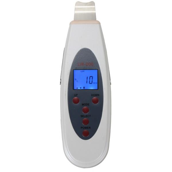 LW-006 Ultrasonic Skin Scrubber Beauty Machine Facial Spa Equipment White & Gray & Red