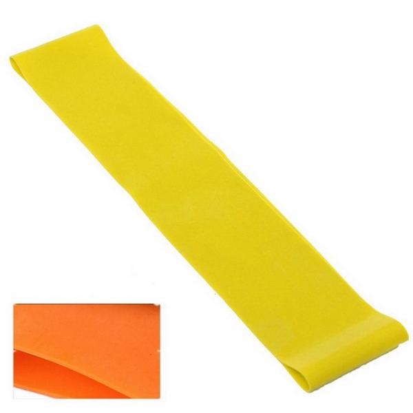 Latex Tubing Expanders Yoga Resistance Fitness Band Home Exercise Elastic Training Rope 600 x 50 x 0.7mm Yellow