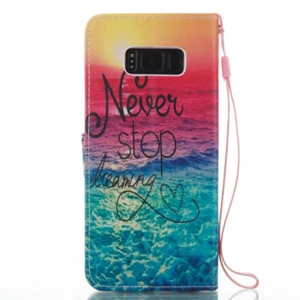 Leather Wallet Flip Case Soft Cover For Samsung Galaxy S8 Plus Pattern 17