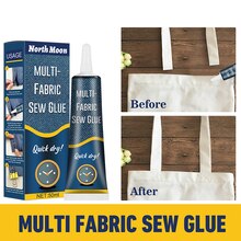 Liquid Glue Instant Fabric Leather Fast Drying Glue Ultra-stick Sew Glue Kit Secure Stitch Liquid Sewing Supplies Universal Glue