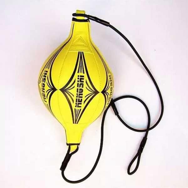 MENGSHI Double End Boxing Speed Ball Fitness Vent Ball Hanging Boxing Sandbag Yellow