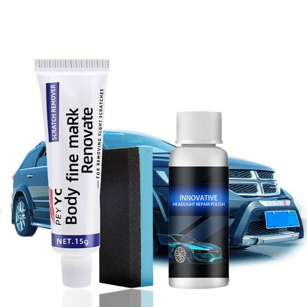 Car Refurbishment Repair Package Includes Paint Repair Paste AND Headlamp Repair Fluid