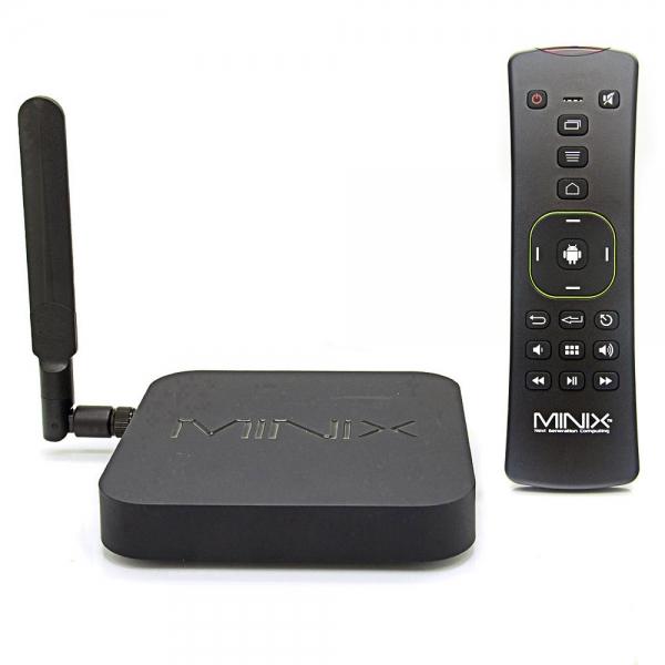 MINIX NEO X8-H Plus 2160P Quad-Core Android 4.4.2 Google TV Player with 2GB RAM + 16GB ROM + A2 Lite Air Mouse Black