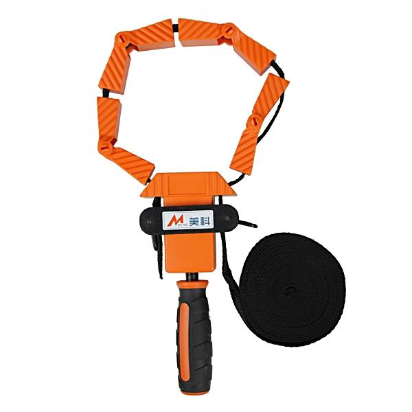 MYTEC Nylon Binding Belt Clamp Polygons Angle Clip with 4M Long Belt Random Color