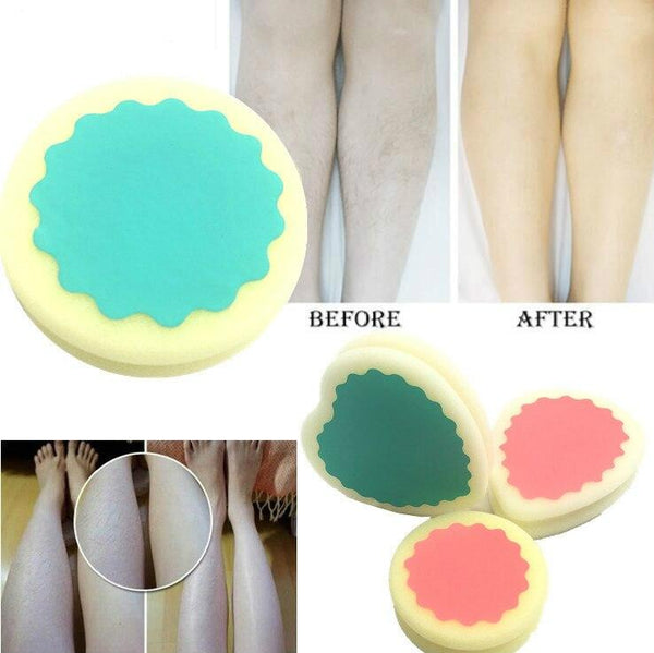 Magic Painless Sponge Hair Removal Depilation Sponge Pad Remove Hair Remover Effective Epilator Facial Body Hair Remover Tool Random Color