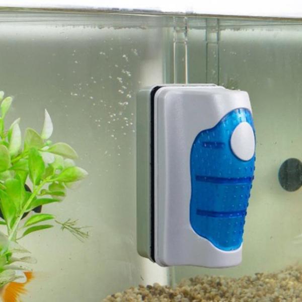 Magnetic Aquarium Fish Tank Glass Cleaner Brush Algae Scraper Size XL