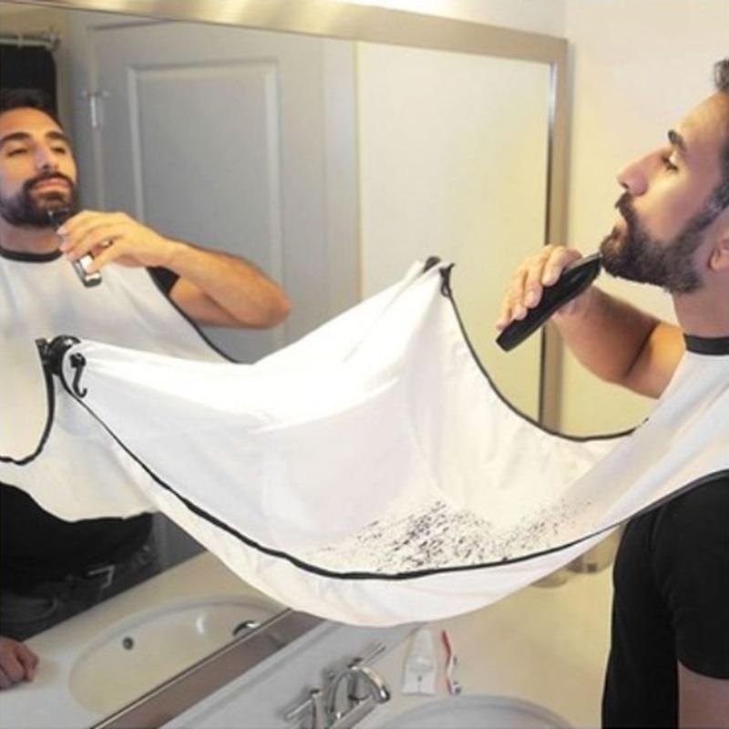 Male Beard Apron Men Shaving Aprons Beard Care Clean Beard Catcher Hair Cleaning Bathroom Accessories Father Boyfriend Gift