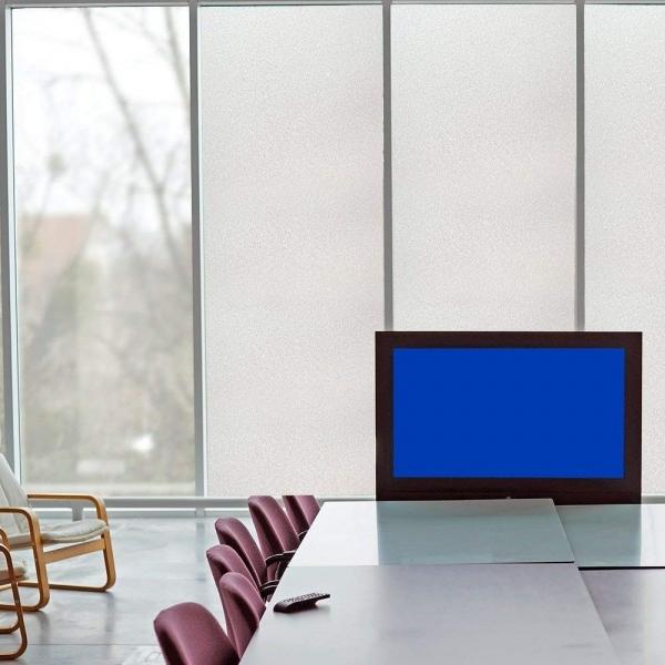 Matte White Frosted Static Cling Privacy Window Film Non-Adhesive Anti UV Glass Film for Bathroom Bedroom Office 30cm x 5m