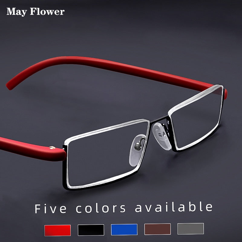 TR90 Anti-Blue Ray Progressive Far And Near Dual-Use Reading Glasses Frameless Ultra Light