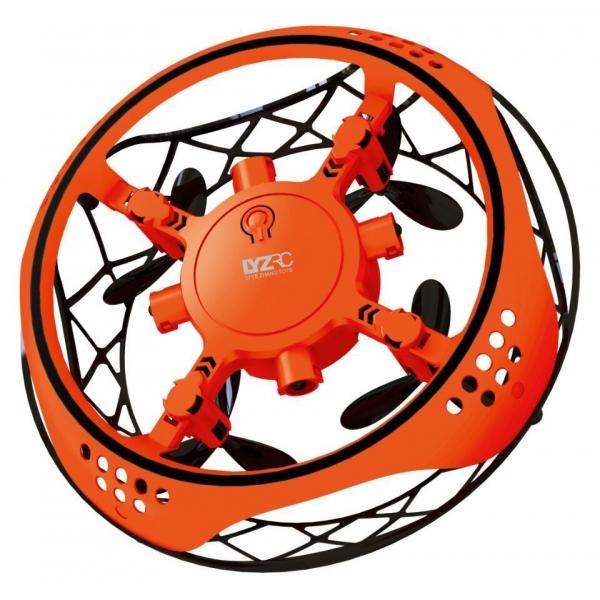 Mini Intelligent Infrared Induction Hand Control UFO Anti-collision Altitude Hold Inductive Obstacle 360Â° Rotating Stunts LED Flashing RC Drone Quadcopter - Orange