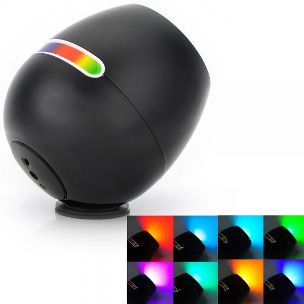Mini Smart 256 Living Colors 3W 150lm 660nm 3-COB LED USB Mood Light Lamp Black (1.5-3.7V)