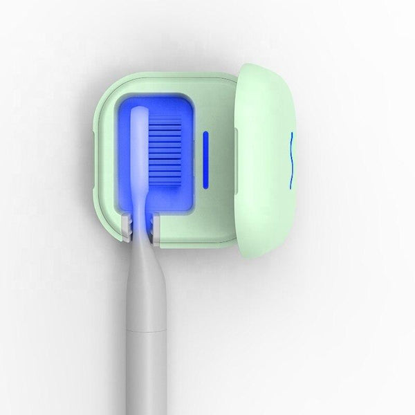 Mini Toothbrush Sterilizer Portable Case 99.99% Antibacterial Disinfection Sanitizer UV Lamp Ultraviolet Toothbrush Cleaner