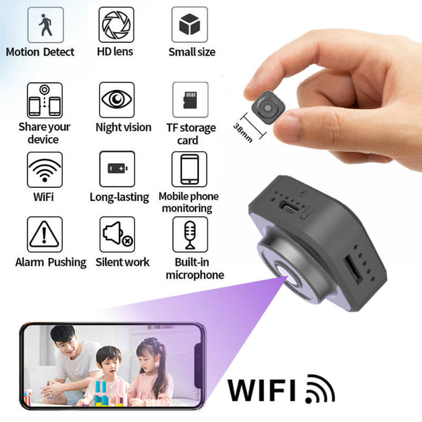Super Mini Wifi Camera HD 1080P Wireless Camcorder Home Security Motion Detection Nanny IP P2P Camera DVR Rechargeable Battery cam