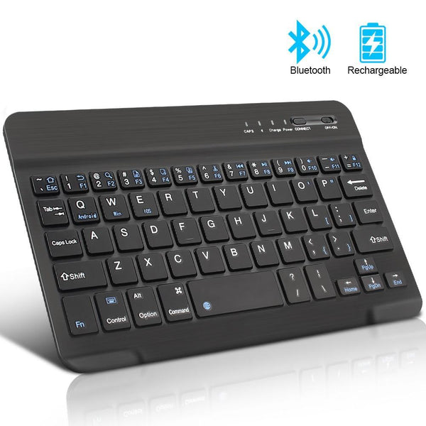 Mini Wireless Bluetooth Keyboard for iPad Phone Tablet Rechargeable Keyboard for Android IOS Windows